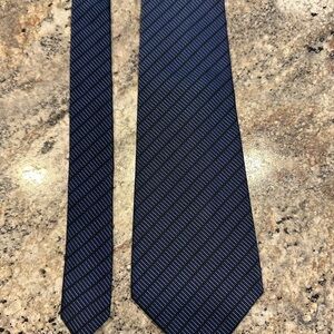Kilgour, French & Stanbury For Barneys New York Blue/Black Silk Tie England
